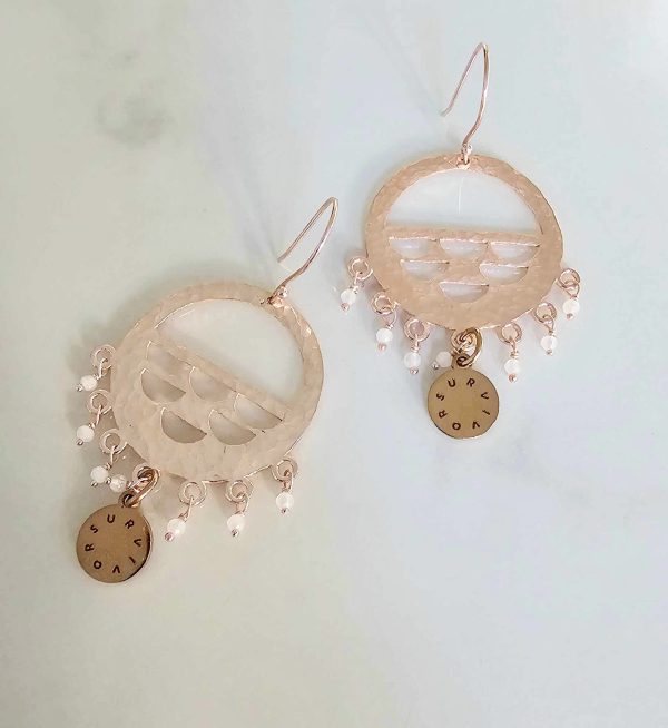 Rosie Earrings Rose Gold